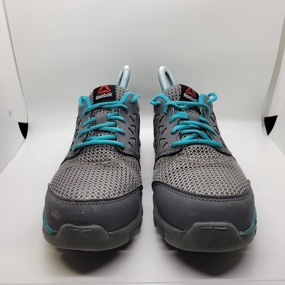 Reebok Sublite Cushion Athletic Work Shoe-Gray-Women's 8W‎ - Picture 2 of 9